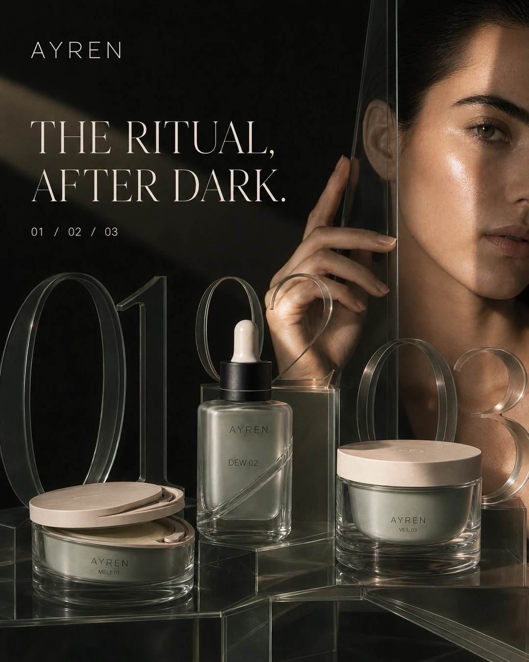 AYREN ritual family campaign artwork after dark