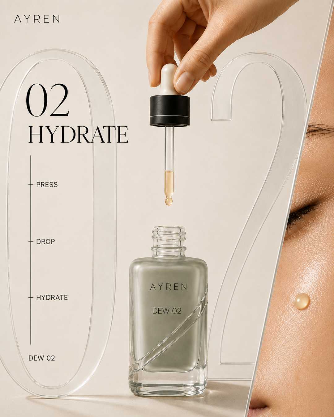 AYREN Ritual Index step 02 Hydrate with DEW 02