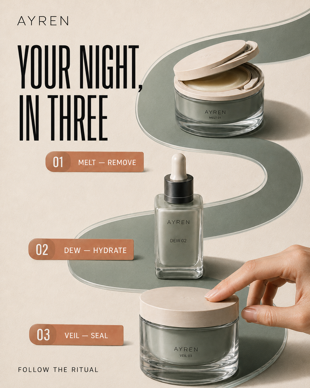 AYREN Your night in three routine post