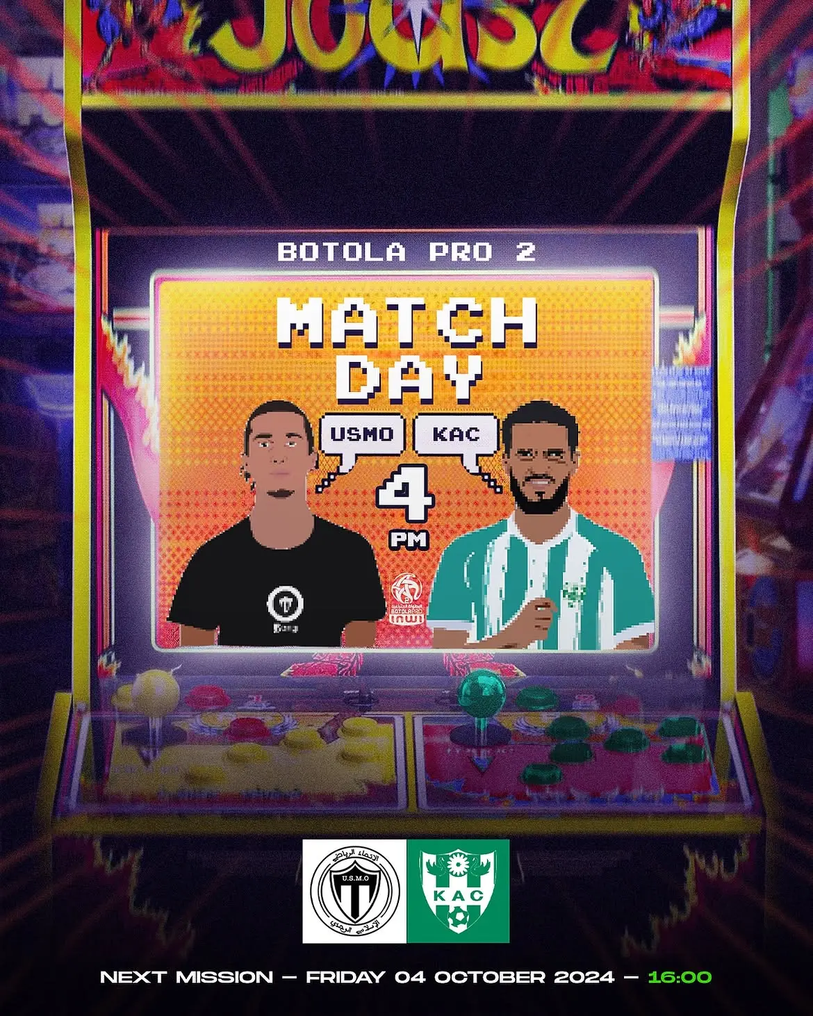 KAC arcade-inspired matchday communication